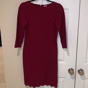 Cranberry midi dress